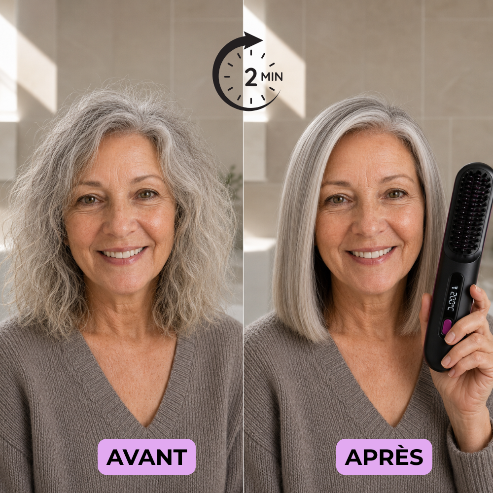HAALO — La PREMIÈRE Brosse Coiffante pour Cheveux Courts